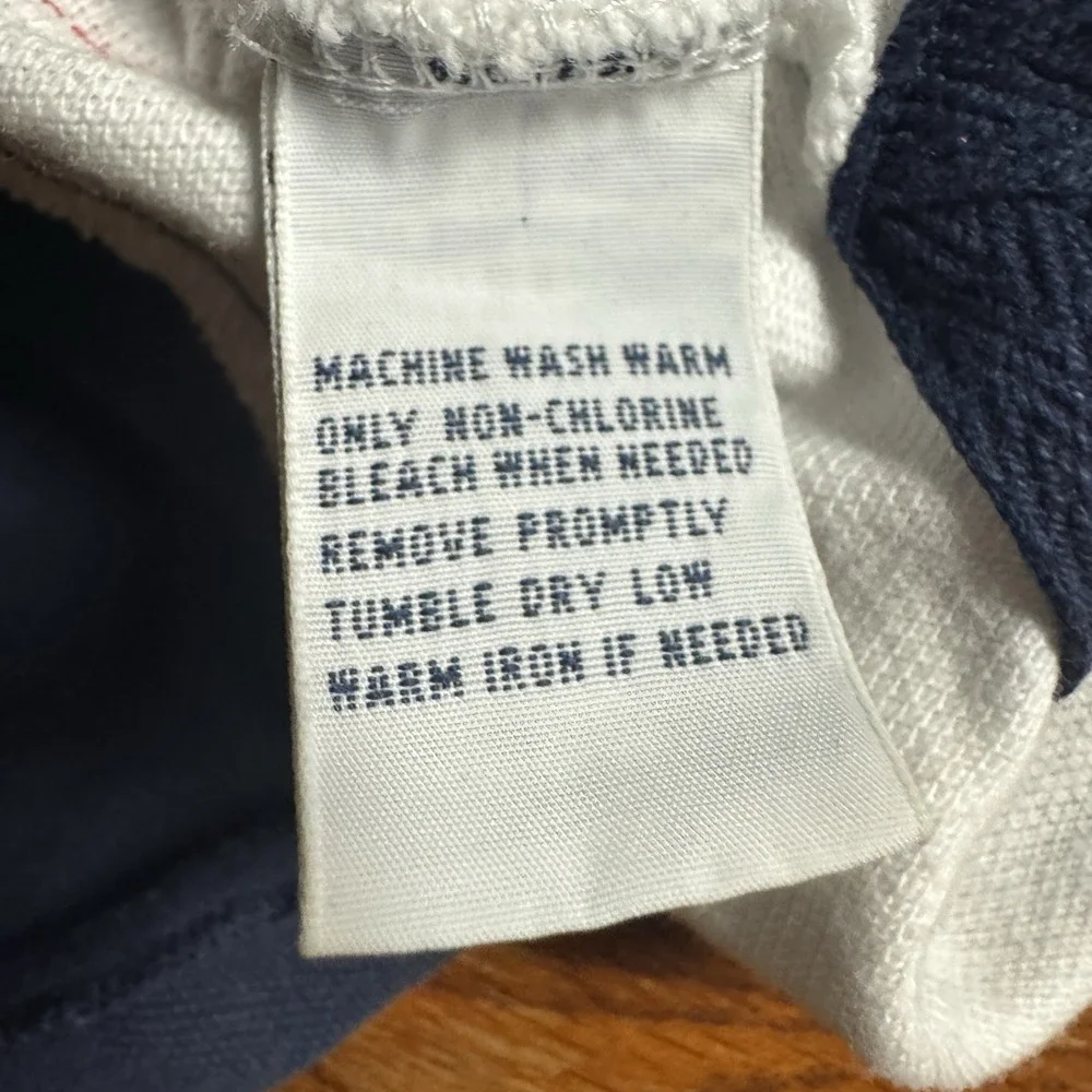 Polo Ralph Lauren XL Custom Fit Polo Blue White With Red‎ Stripes On Side